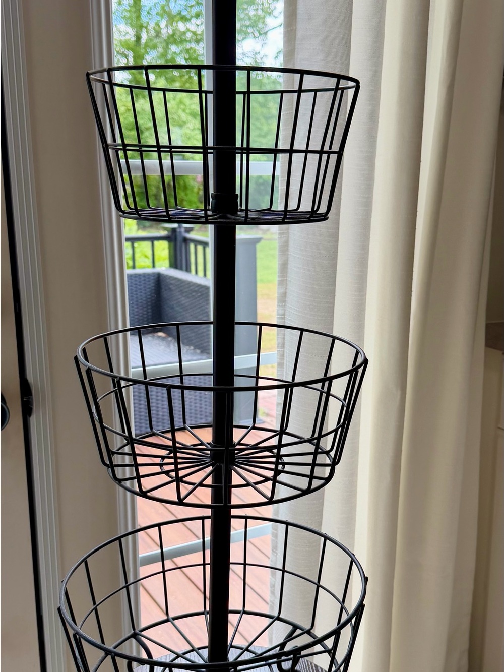 Hobby Lobby Rubbed oil bronze 3-Tier Wire Basket Organizer
